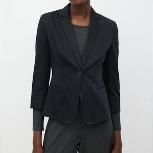 Maxmara Cropped Sleeve Black Blazer Size XS/S
